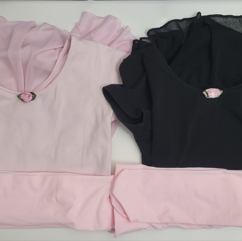Capezio skirted ballet leotards and tights bundle